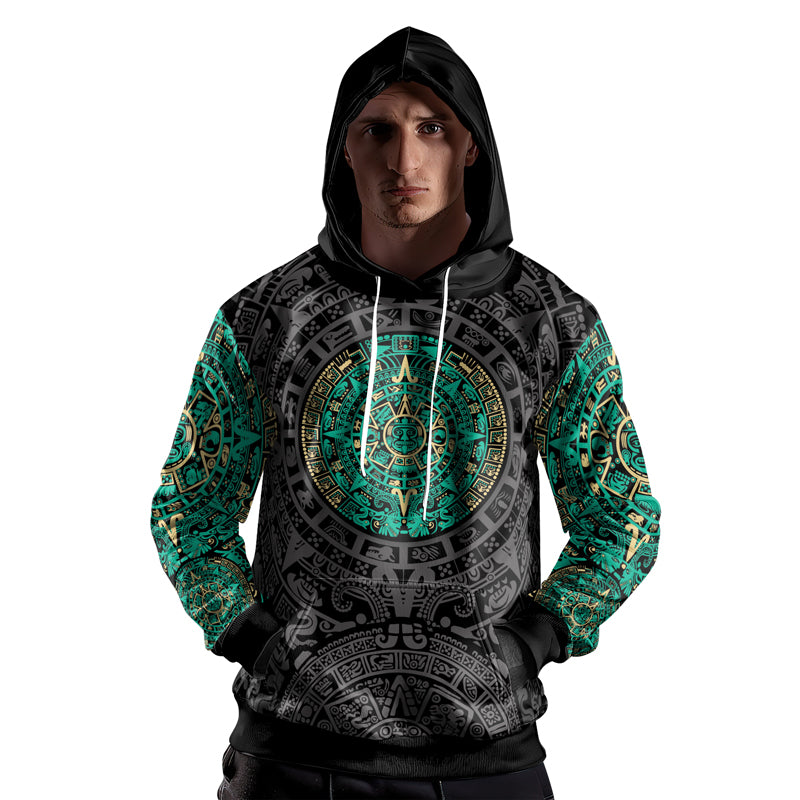 Rashninja Aztec Sun AOP Hoodie