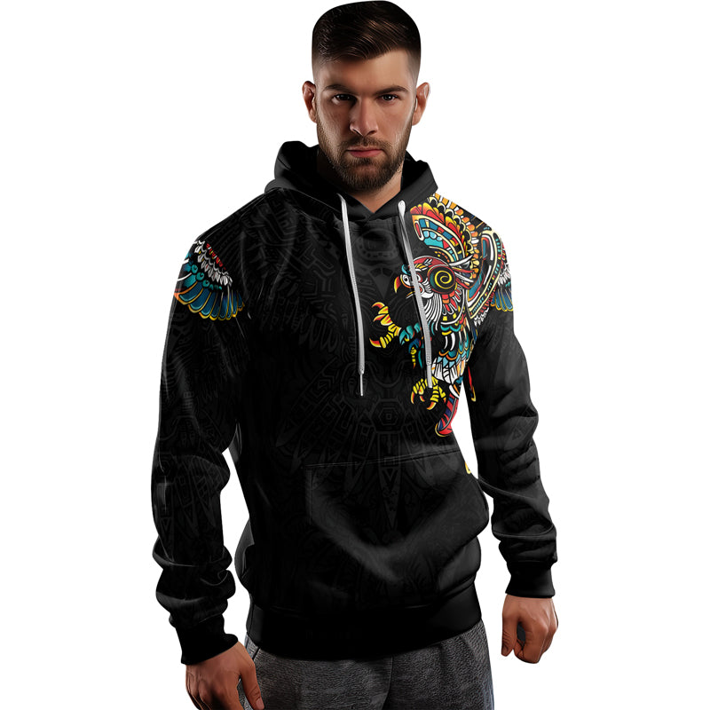 Rashninja Aztec Hunting Eagle AOP Hoodie