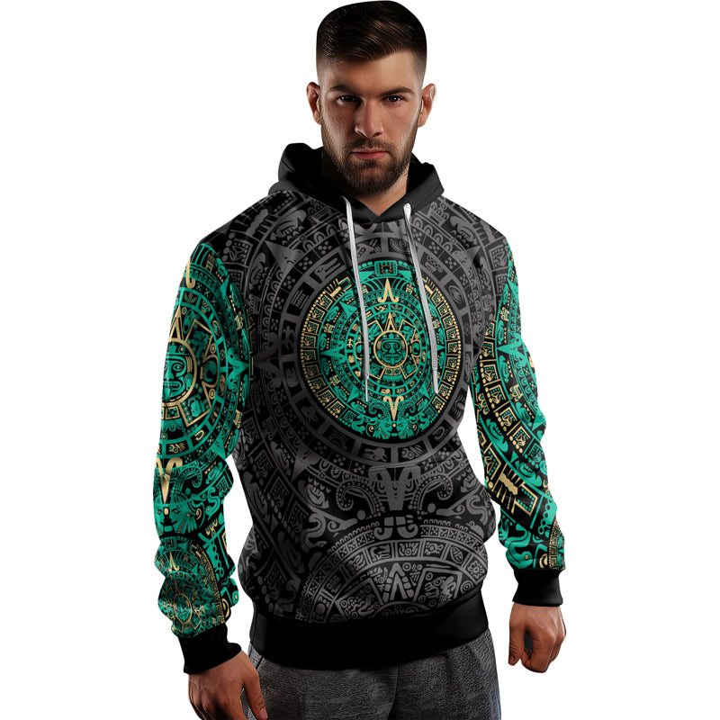 Rashninja Aztec Sun AOP Hoodie