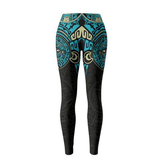 Rashninja Aztec Sun Symbol Women's Leggings