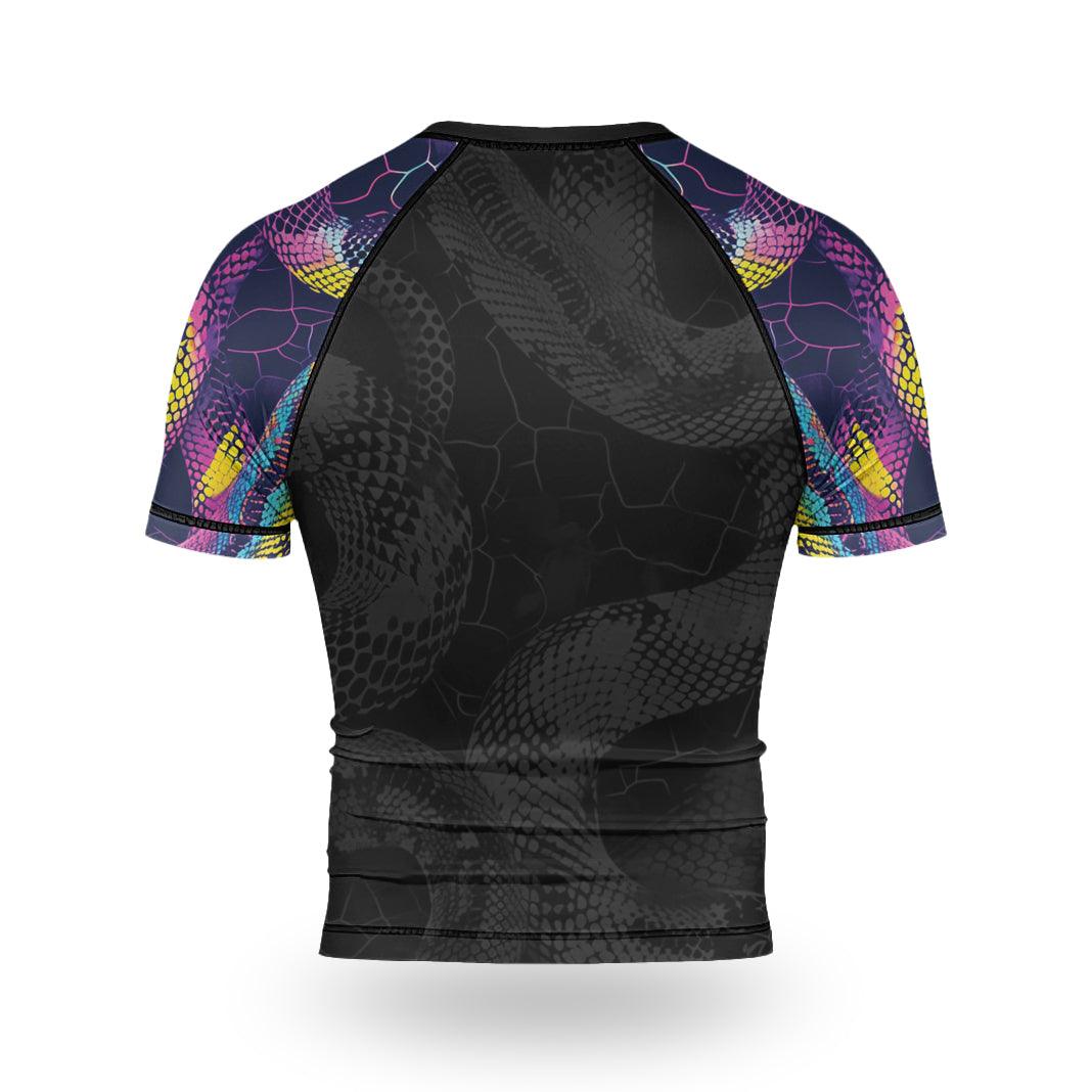 Rashninja Neon Snake Men's Short Sleeve Rash Guard | Fightwear
