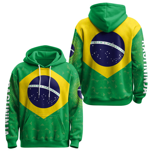 Rashninja Warrior Brazil Flag AOP Hoodie | Brazilian Flag Hoodie