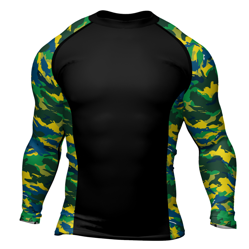 Rashninja Brazilian Camouflage Men's Long Sleeve Rash Guard