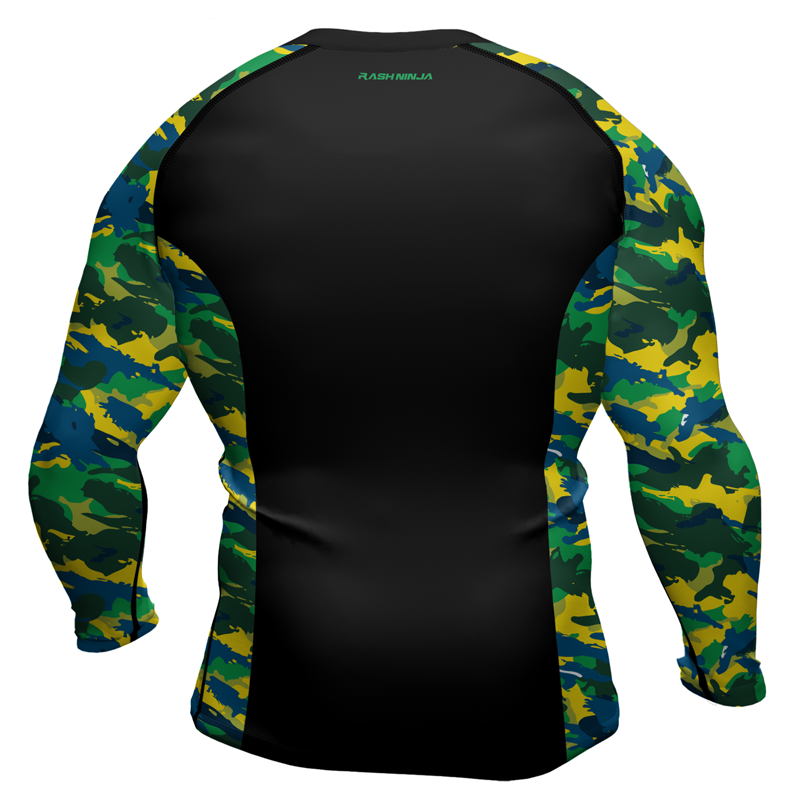 Rashninja Brazilian Camouflage Men's Long Sleeve Rash Guard