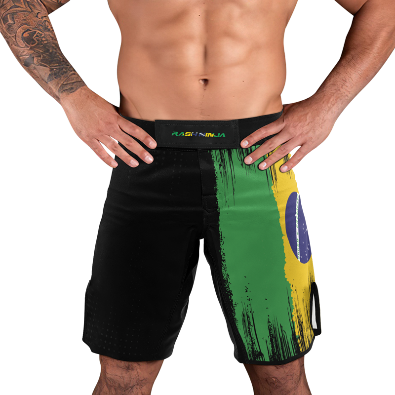 Rashninja Brazilian Champions' Flag Men's Fight Shorts