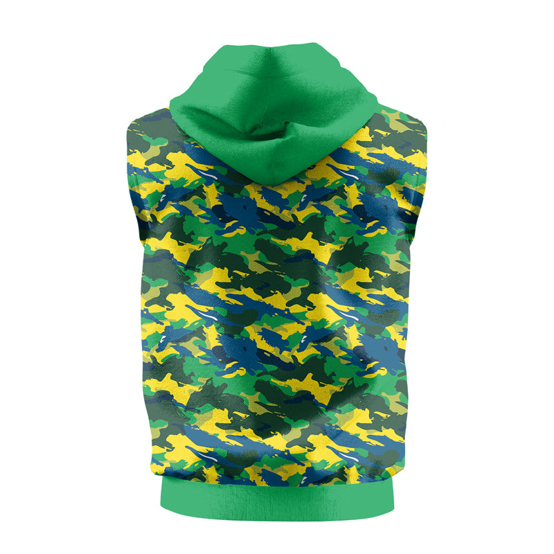 Rashninja Brazilian Camouflage Sleeveless Hoodie | Sleeveless Hoodie