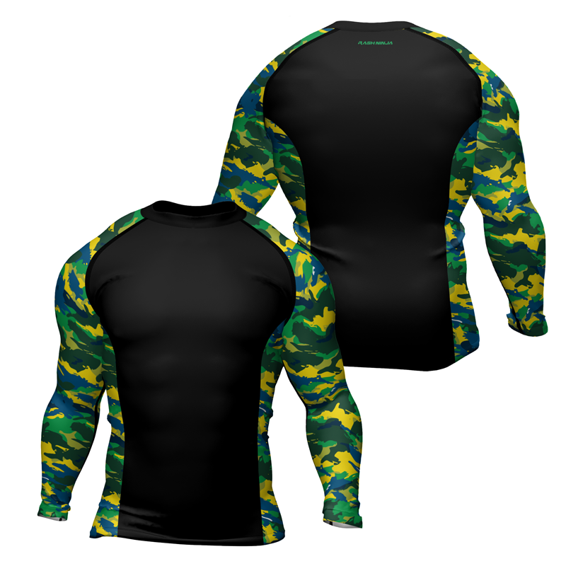 Rashninja Brazilian Camouflage Men's Long Sleeve Rash Guard