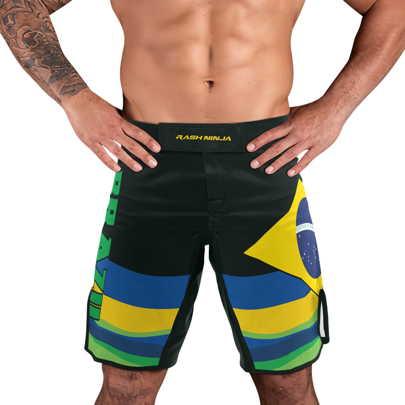 Rashninja Brazilian Spirit Grappling Men's Fight Shorts