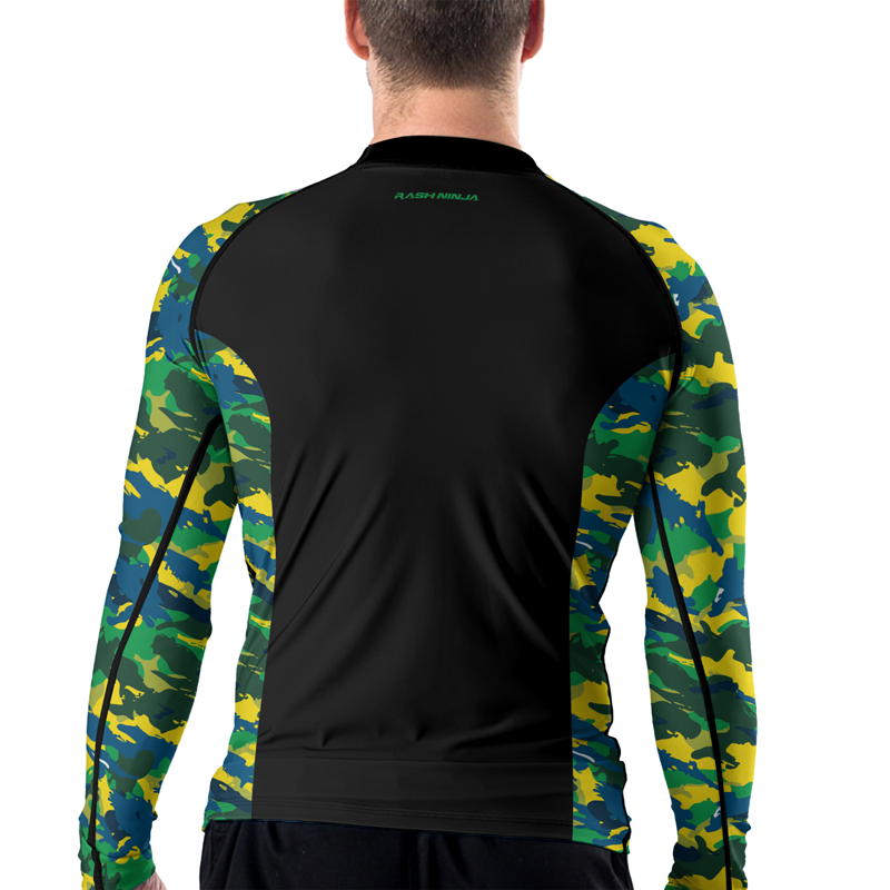 Rashninja Brazilian Camouflage Men's Long Sleeve Rash Guard