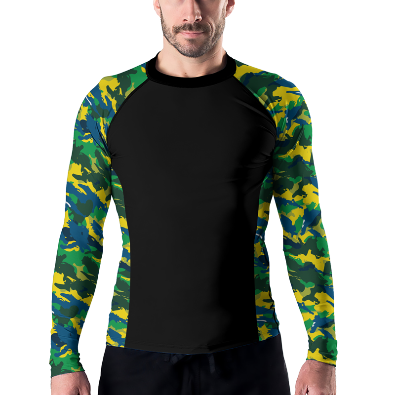 Rashninja Brazilian Camouflage Men's Long Sleeve Rash Guard