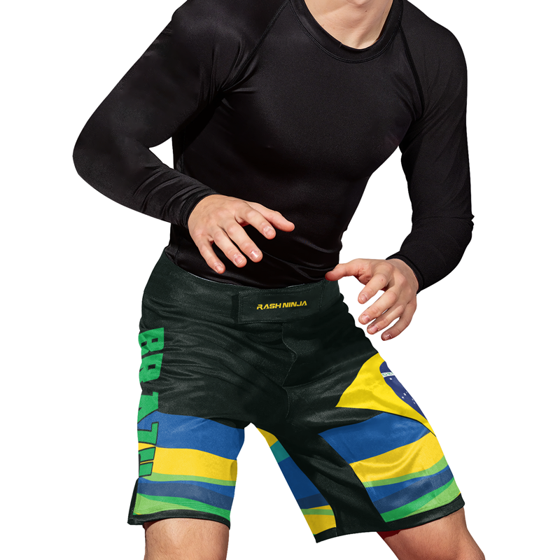 Rashninja Brazilian Spirit Grappling Men's Fight Shorts