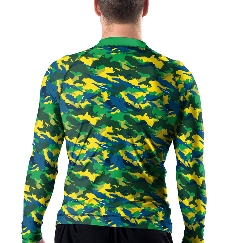 Rashninja Brazilian Camouflage Men's Long Sleeve Rash Guard