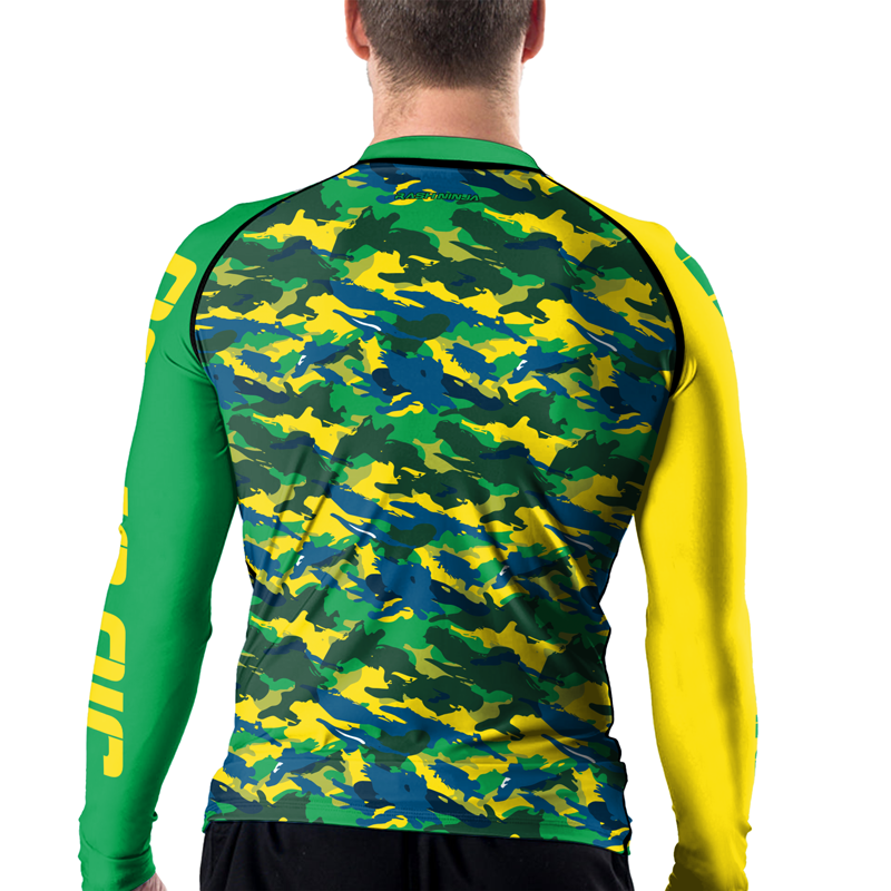 Rashninja Brazilian Camouflage Men's Long Sleeve Rash Guard