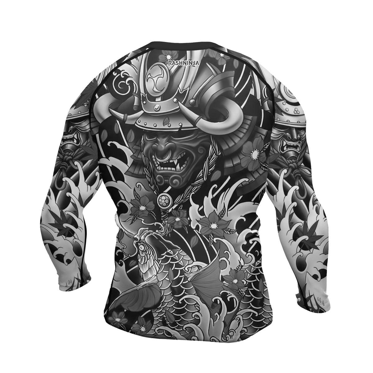 Rashninja Oni Shadows Men's Long Sleeve Rash Guard - Rashninja LLC