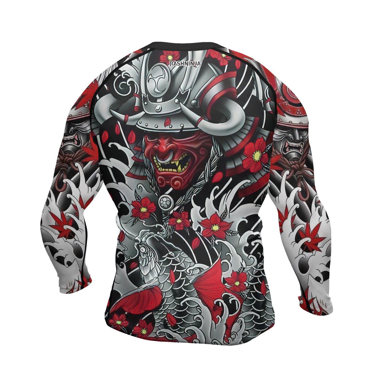 Rashninja Oni Shadows Men's Long Sleeve Rash Guard - Rashninja LLC