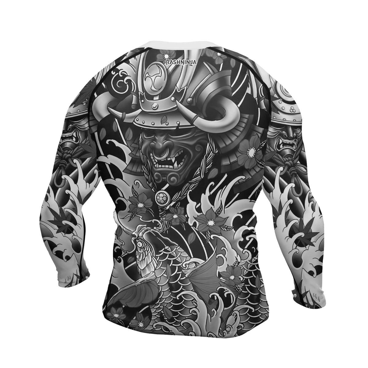 Rashninja Oni Shadows Men's Long Sleeve Rash Guard - Rashninja LLC