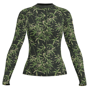 Rashninja Camouflage Bamboo Shadow Women's Long Sleeve Rash Guard