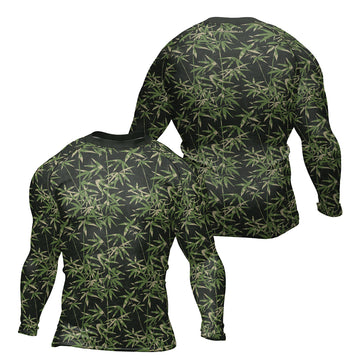 Rashninja Camouflage Bamboo Shadow Men's Long Sleeve Rash Guard