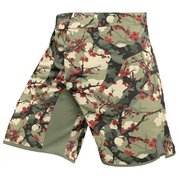 Rashninja Camouflage Cherry Blossom Drift Men's Fight Shorts