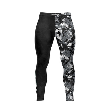 Rashninja Black Gray Camouflage Men's Spats