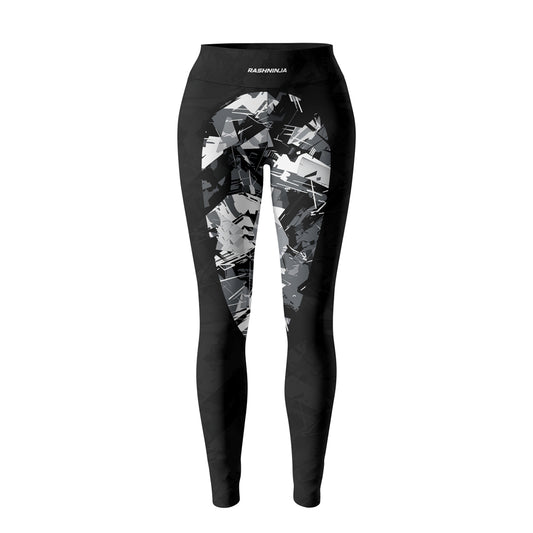 Rashninja Black Gray Camouflage Women's Leggings