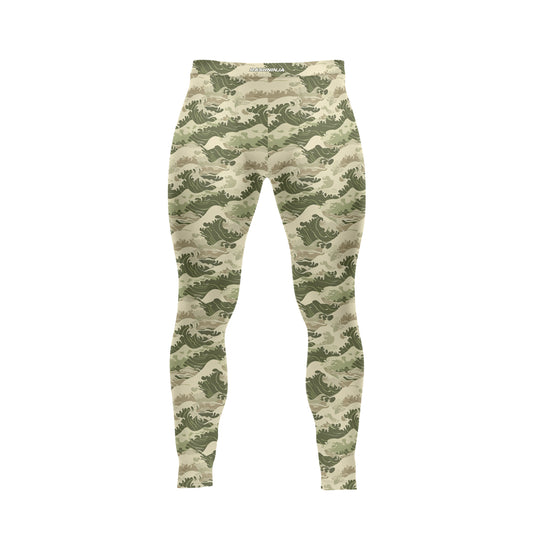 Rashninja Green Wave Camouflage Men's Spats