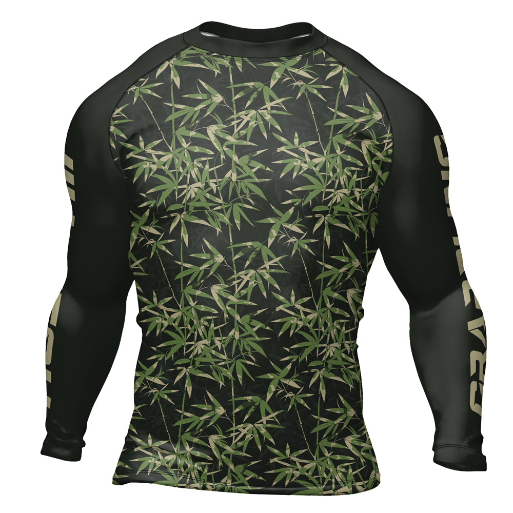 Bamboo Rash Guard Rashninja Camouflage Bamboo Shadow Men's Long Sleeve Rash Guard