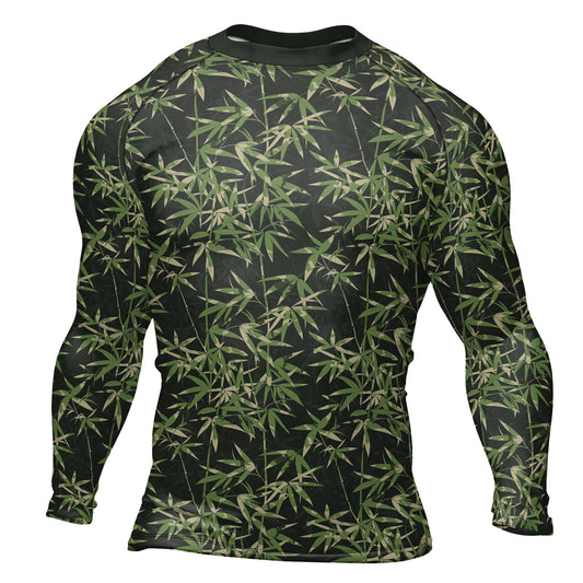 Rashninja Camouflage Bamboo Shadow Men's Long Sleeve Rash Guard