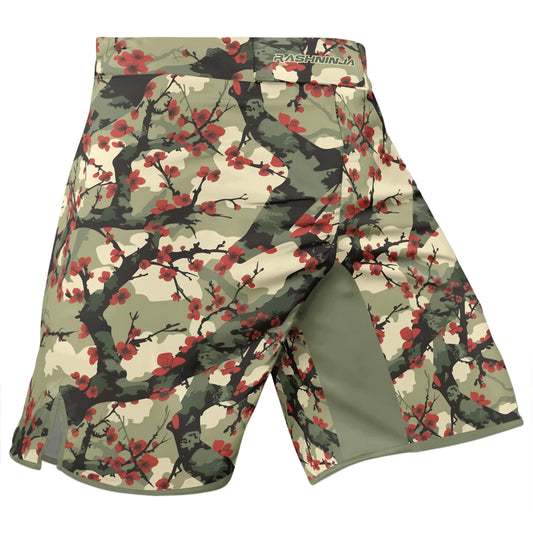 Rashninja Camouflage Cherry Blossom Drift Men's Fight Shorts