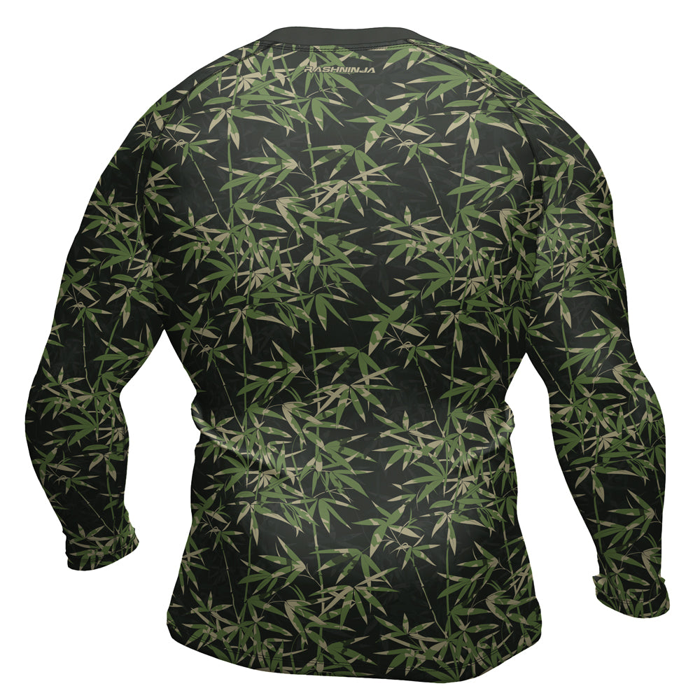 Bamboo Rash Guard Rashninja Camouflage Bamboo Shadow Men's Long Sleeve Rash Guard