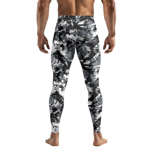 Rashninja Black Gray Camouflage Men's Spats