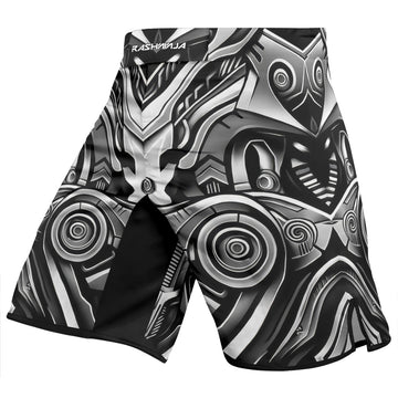 Rashninja Cyber Armor Monochrome Men's Fight Shorts