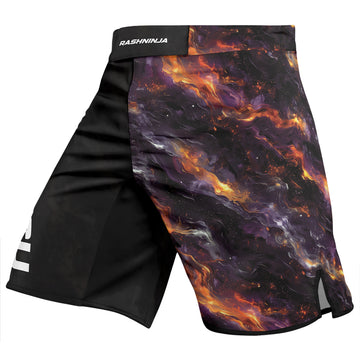 Rashninja Cyber Storm Galaxy Nebula Men's Fight Shorts