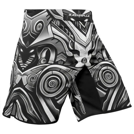 Rashninja Cyber Armor Monochrome Men's Fight Shorts