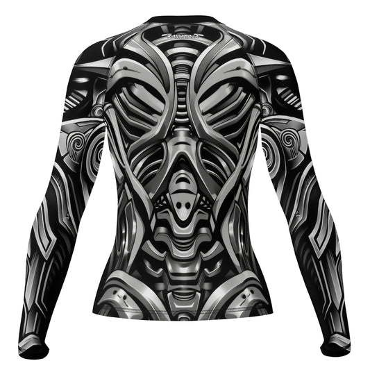 Rashninja Cyber Armor Monochrome Women's Long Sleeve Rash Guard
