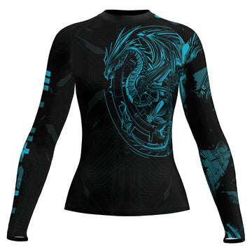 Rashninja Cyber Dragon Forge Women's Long Sleeve Rash Guard