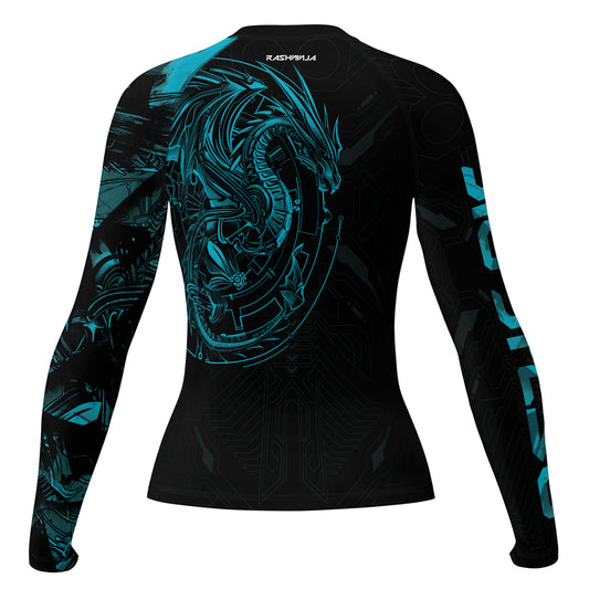Rashninja Cyber Dragon Forge Women's Long Sleeve Rash Guard