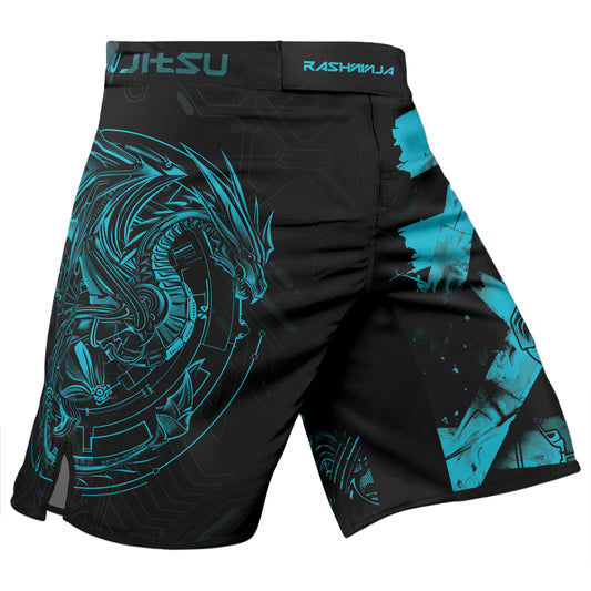 Rashninja Cyber Dragon Forge Men's Fight Shorts