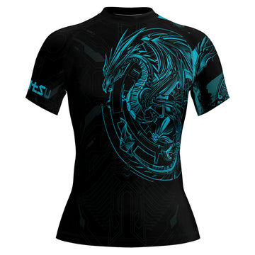 Rashninja Cyber Dragon Forge Women's Short Sleeve Rash Guard
