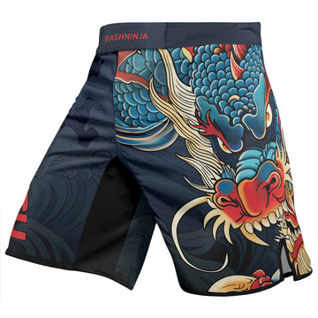 Rashninja Dragon Celestial Wrath Men's Fight Shorts