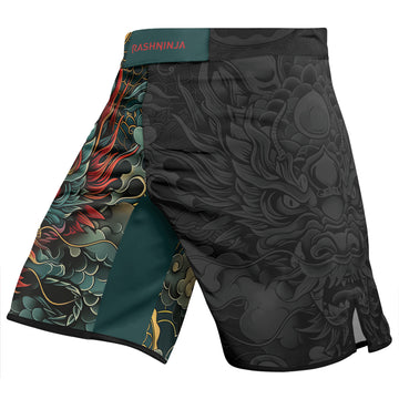Rashninja Dragon Blaze Dominion Men's Fight Shorts