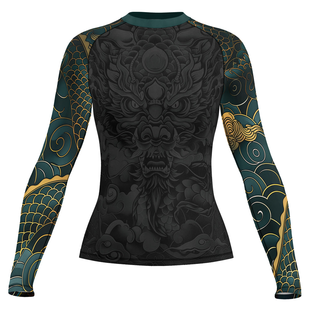 Rashninja Dragon Blaze Dominion Women's Long Sleeve Rash Guard