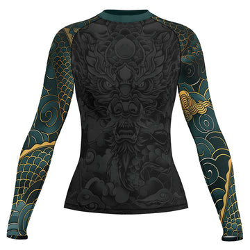 Rashninja Dragon Blaze Dominion Women's Long Sleeve Rash Guard