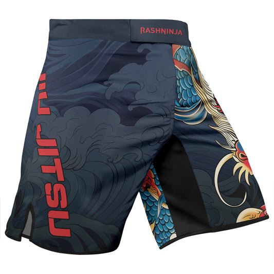 Rashninja Dragon Celestial Wrath Men's Fight Shorts