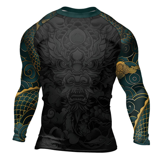 Rashninja Dragon Blaze Dominion Men's Long Sleeve Rash Guard
