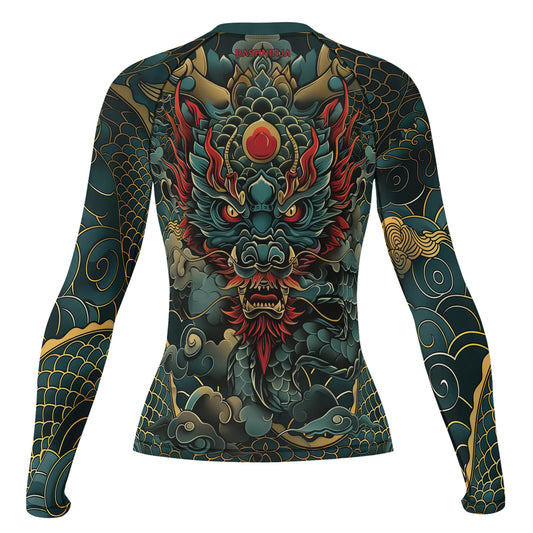 Rashninja Dragon Blaze Dominion Women's Long Sleeve Rash Guard