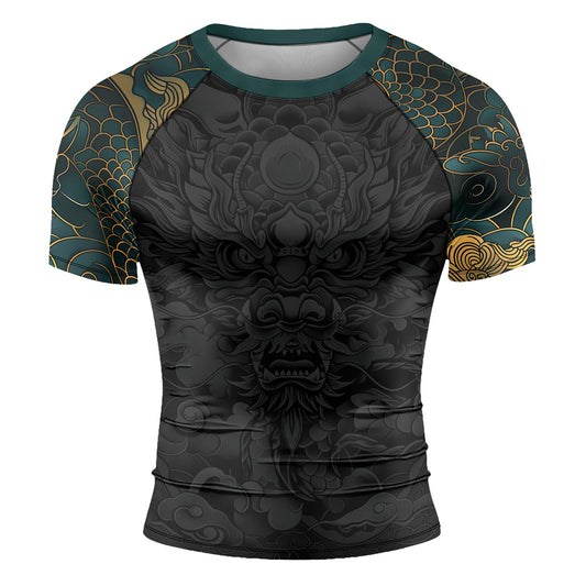 Rashninja Dragon Blaze Dominion Men's Short Sleeve Rash Guard