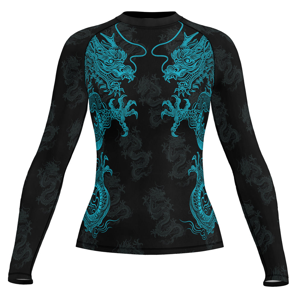 Rashninja Dragon Twilight Guardian Women's Long Sleeve Rash Guard