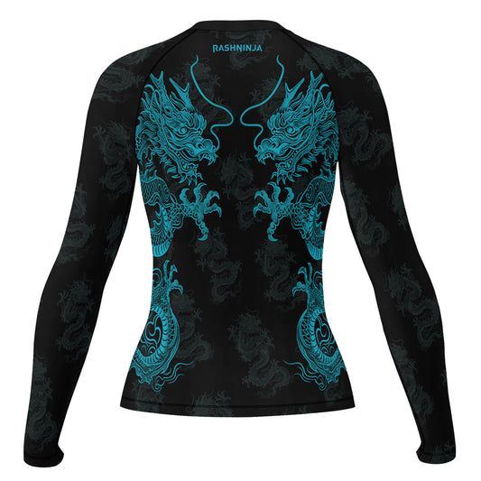 Rashninja Dragon Twilight Guardian Women's Long Sleeve Rash Guard