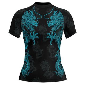 Rashninja Dragon Twilight Guardian Women's Short Sleeve Rash Guard